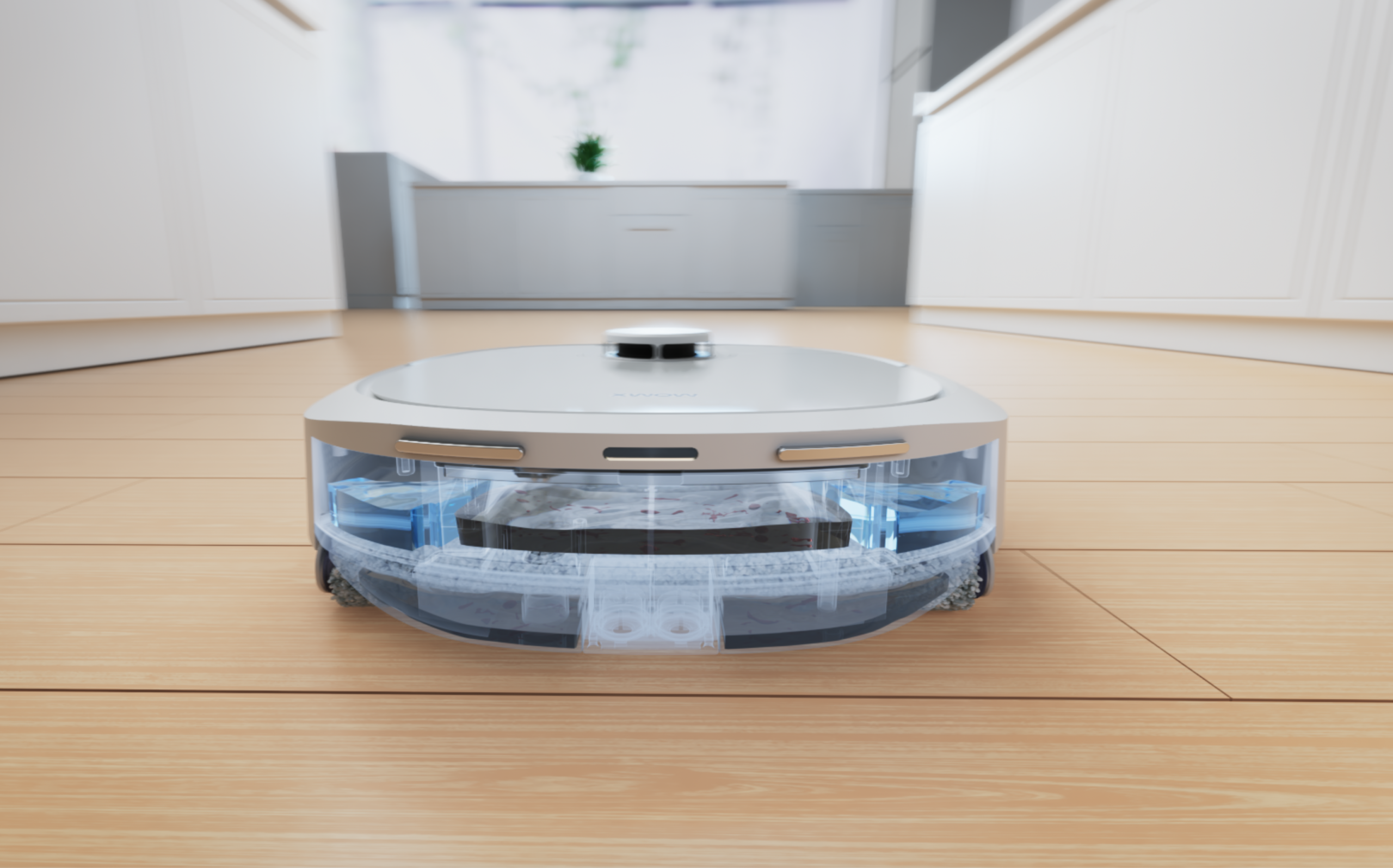 Perspective view of clean water sewage tank on Robot